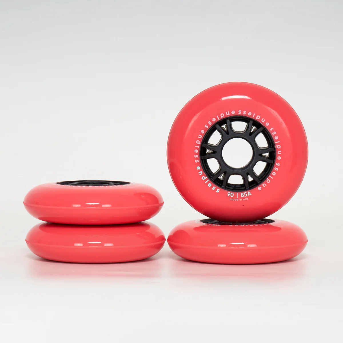 Endless 90mm / 85a Wheels - Neon Coral