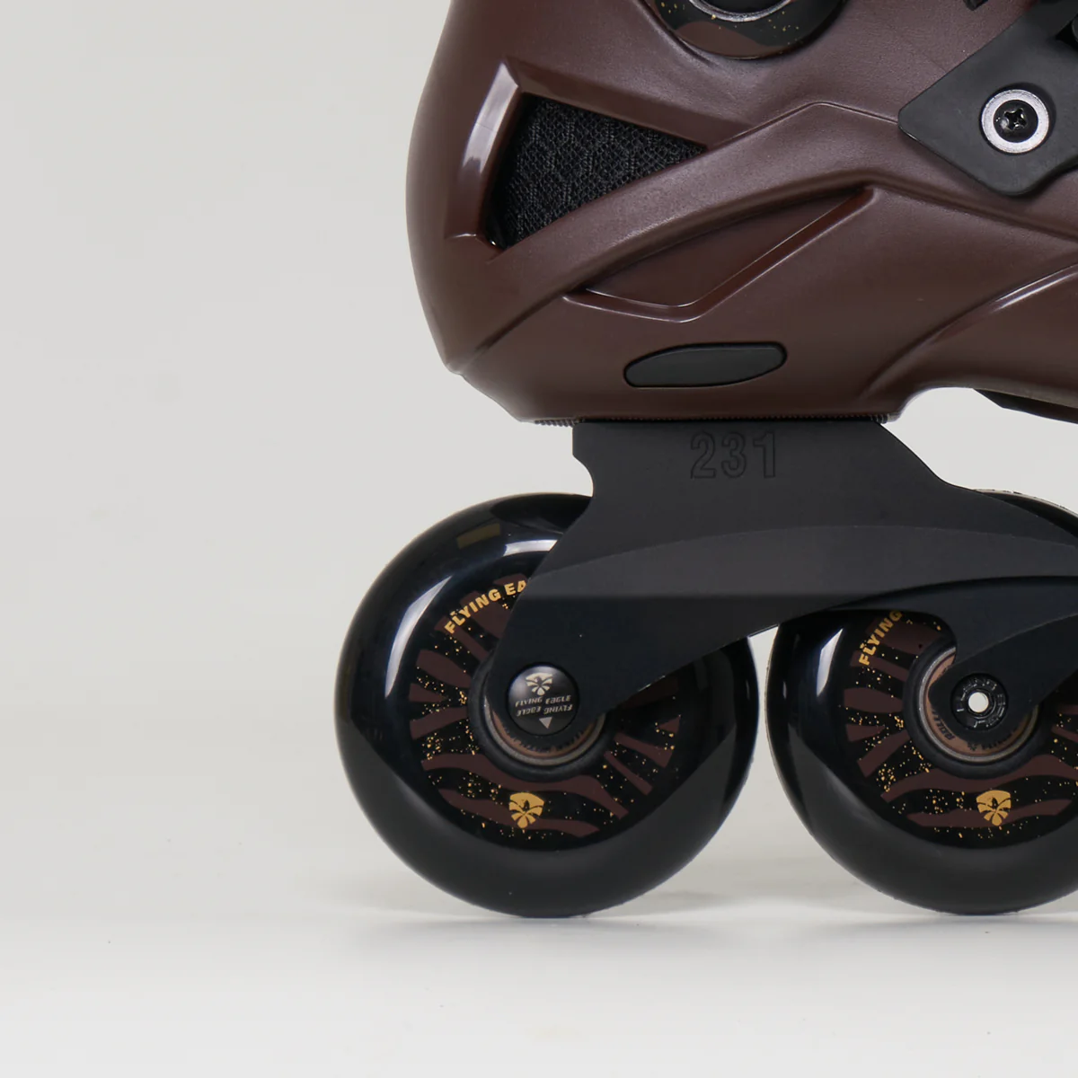 Flying Eagle Optimum Dual Density Inline Skates - Unisex - Brown - Image 4