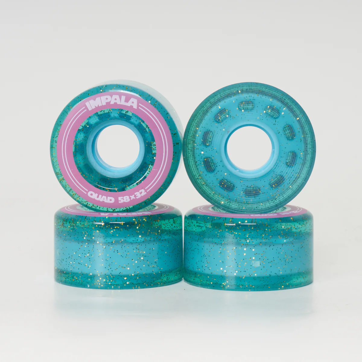 Impala 58mm/82a Wheels - Holographic Blue Glitter - Image 2