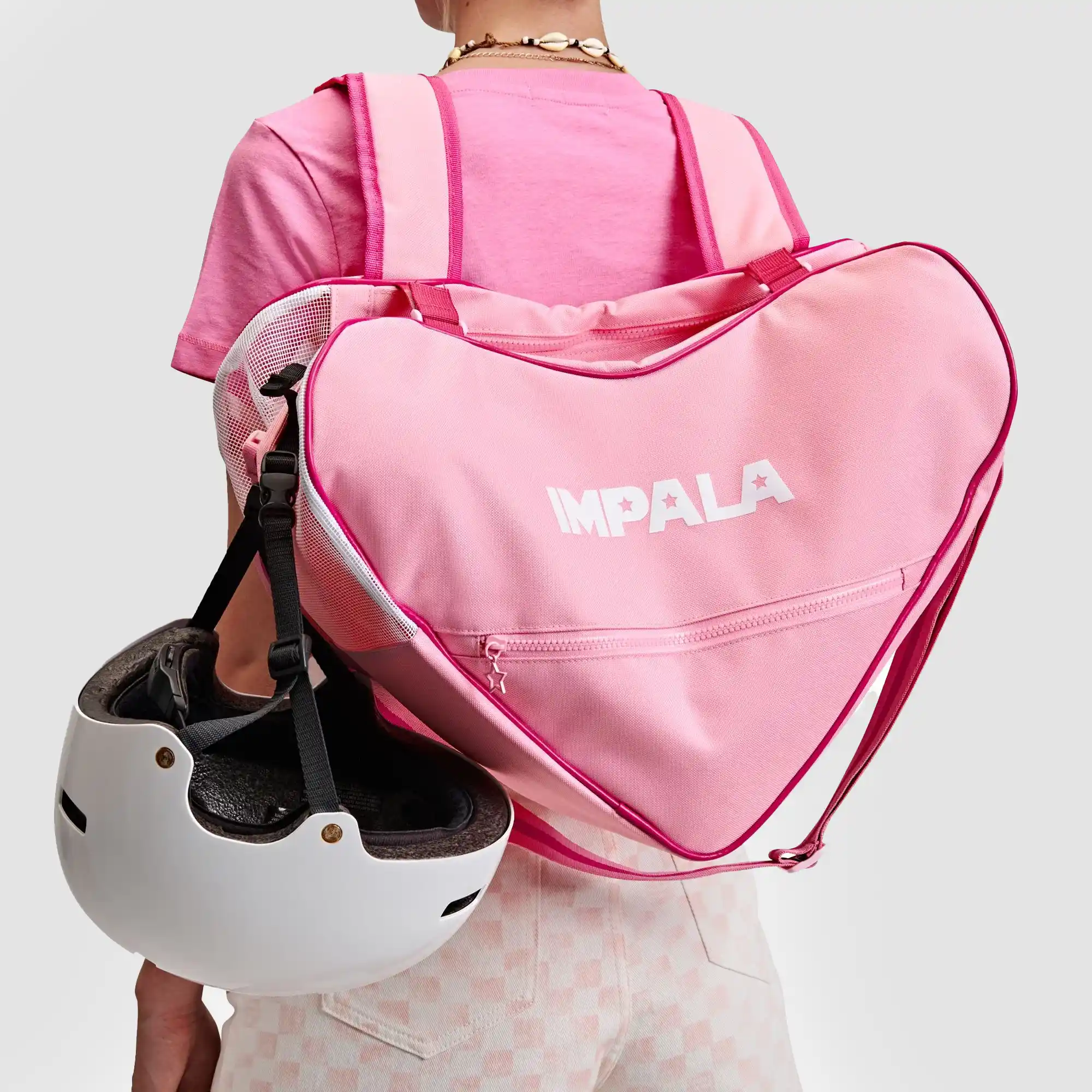 Impala Heart Shaped Skate Bag - Pink - Image 4