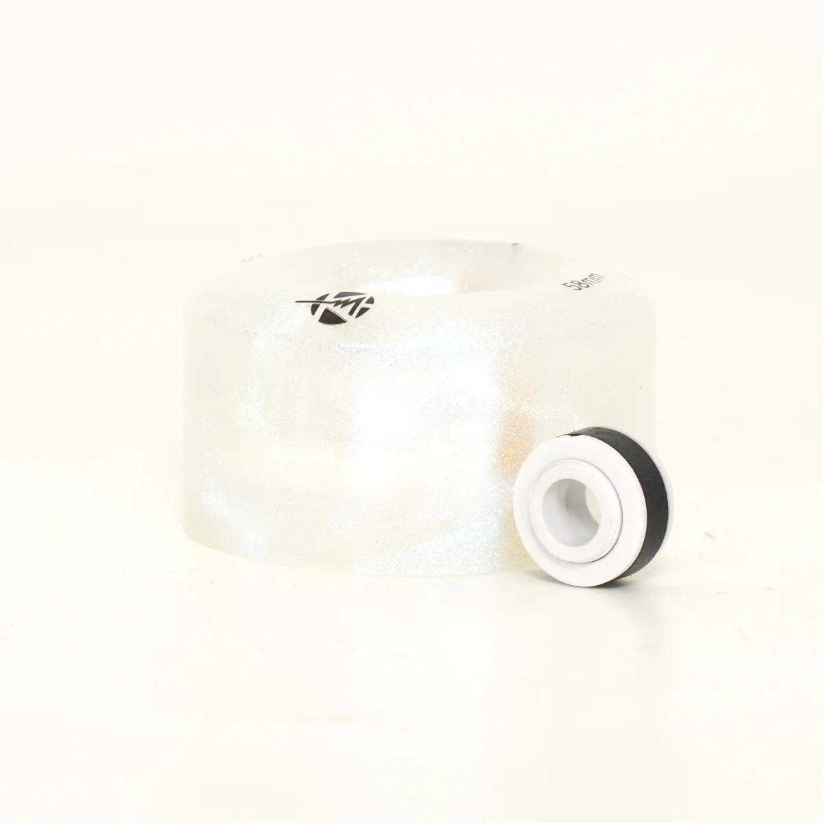 Luminous LED Light Up 58mm - Light Up Wheels - White Pearl - Image 2