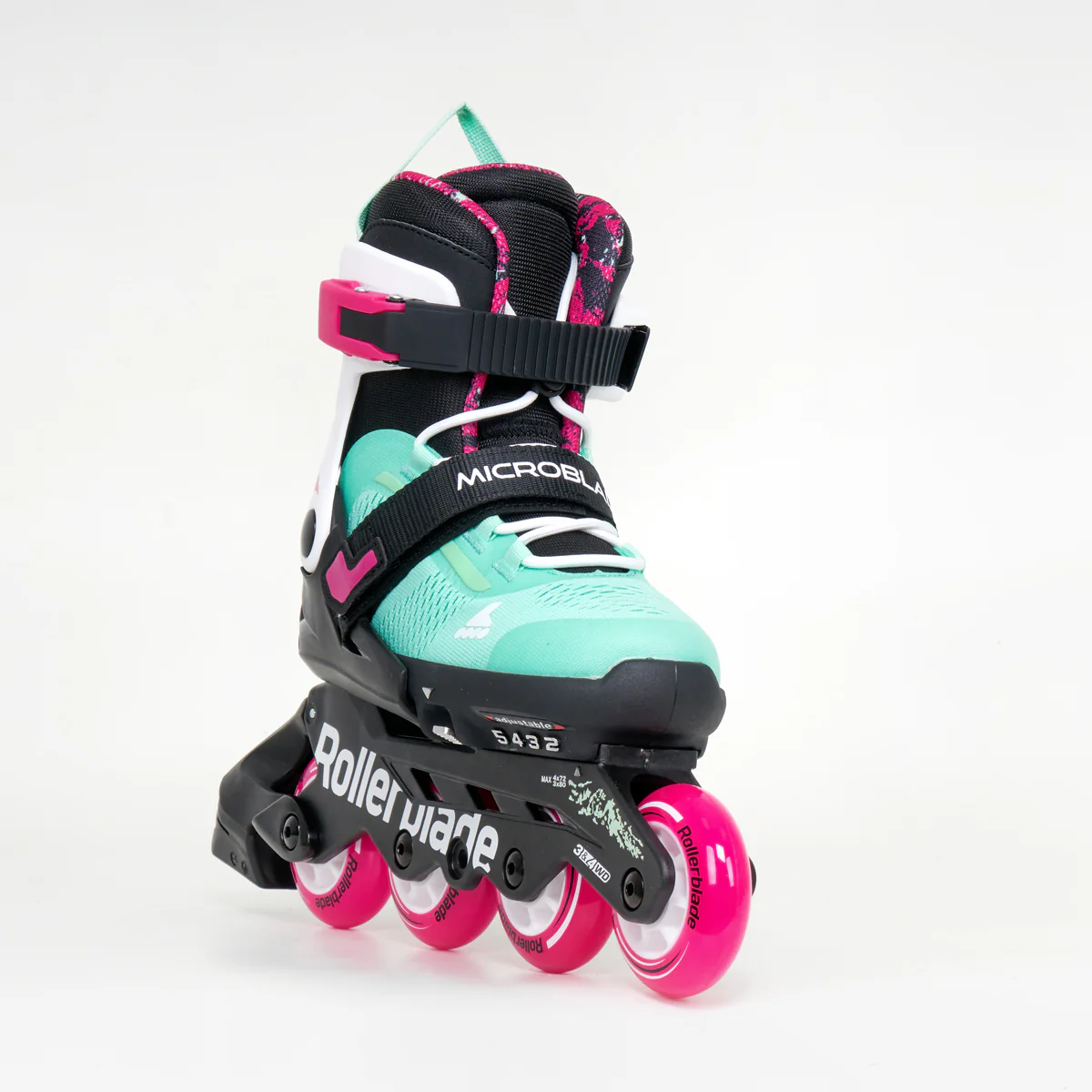 Rollerblade Microblade XT Junior Adjustable Inline Skates - Sea Green - Image 2