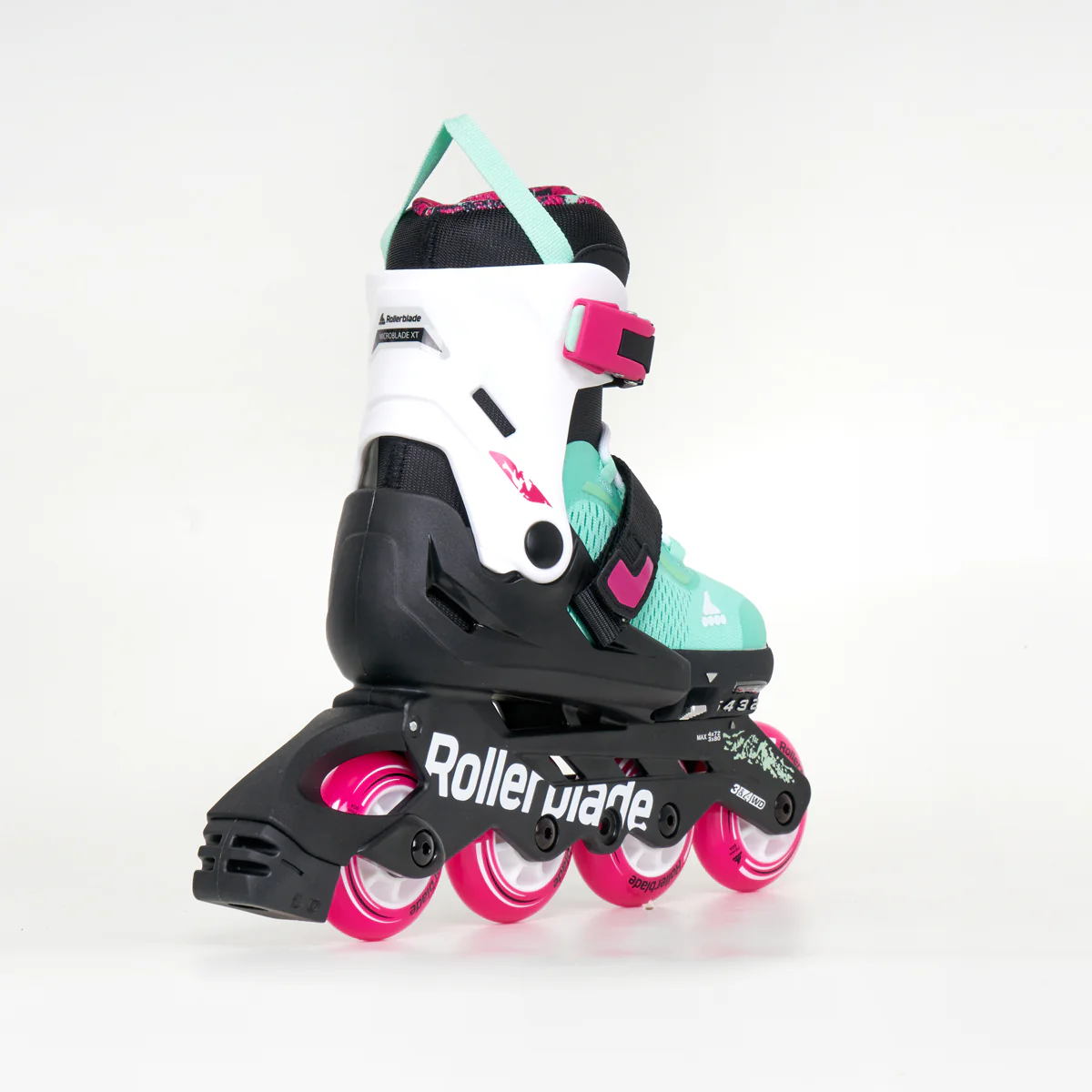 Rollerblade Microblade XT Junior Adjustable Inline Skates - Sea Green - Image 3
