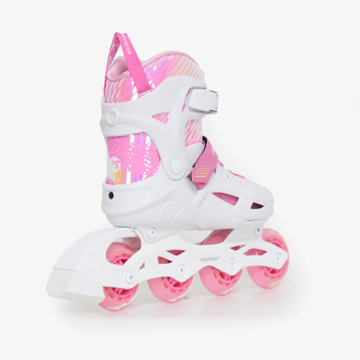 Powerslide Universe II Adjustable Kids Skates - Pink/White - Image 3