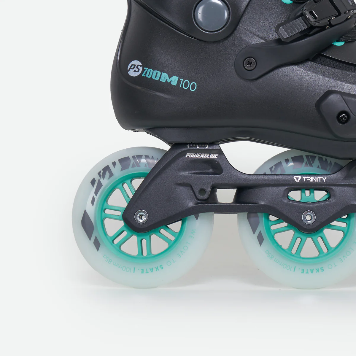 Powerslide Zoom Pro 100 Skates — Black / Mint - Image 4