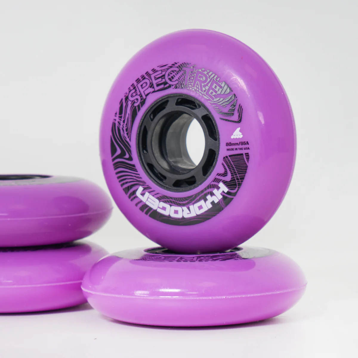 Rollerblade Hydrogen Spectre Wheels 80mm - Dark Fuschia - Image 3