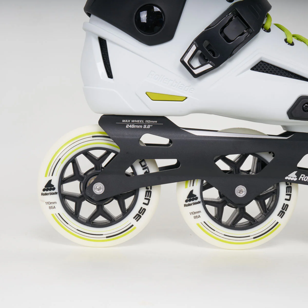 Rollerblade Lightning 110 Inline Skates - Unisex - White - Image 4