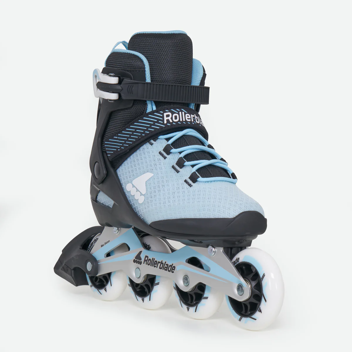 Rollerblade Macroblade 80 Women's Adult Inline Skates - Powder Blue / Black - Image 2