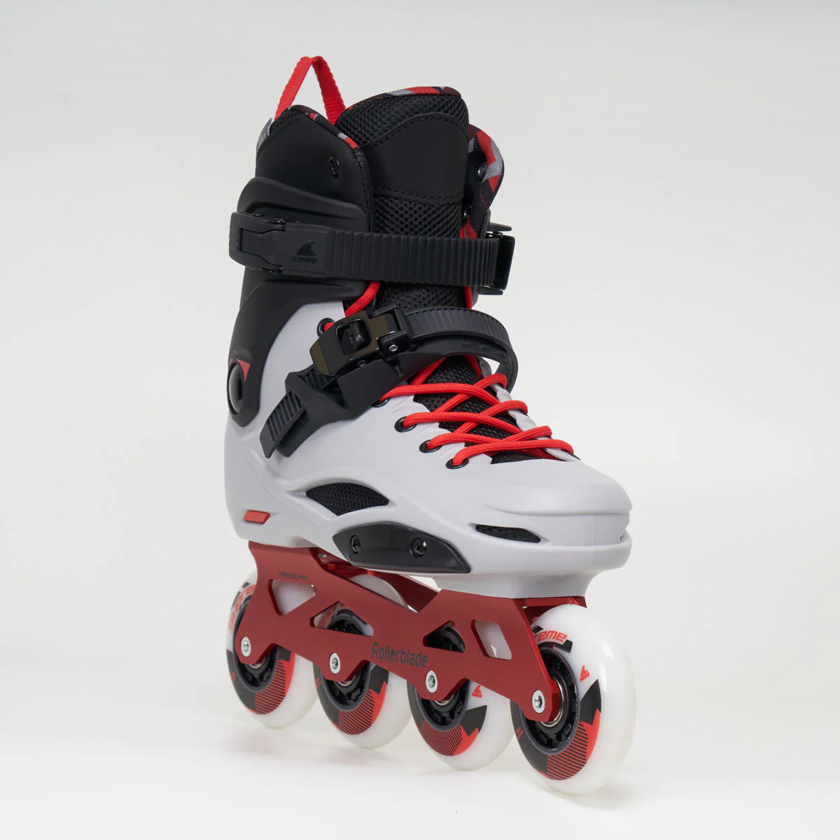 Rollerblade RB PRO X Inline Skates - Grey / Warm Red - Image 2