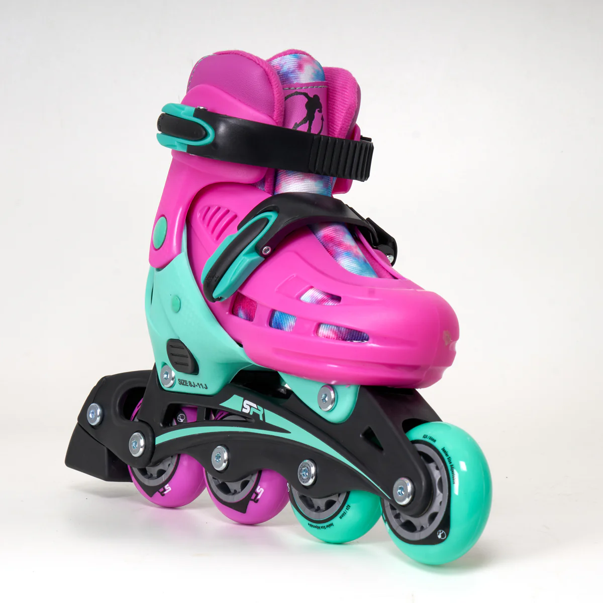 SFR Cyclone II Junior Adjustable Skates - Tie Dye - Image 3