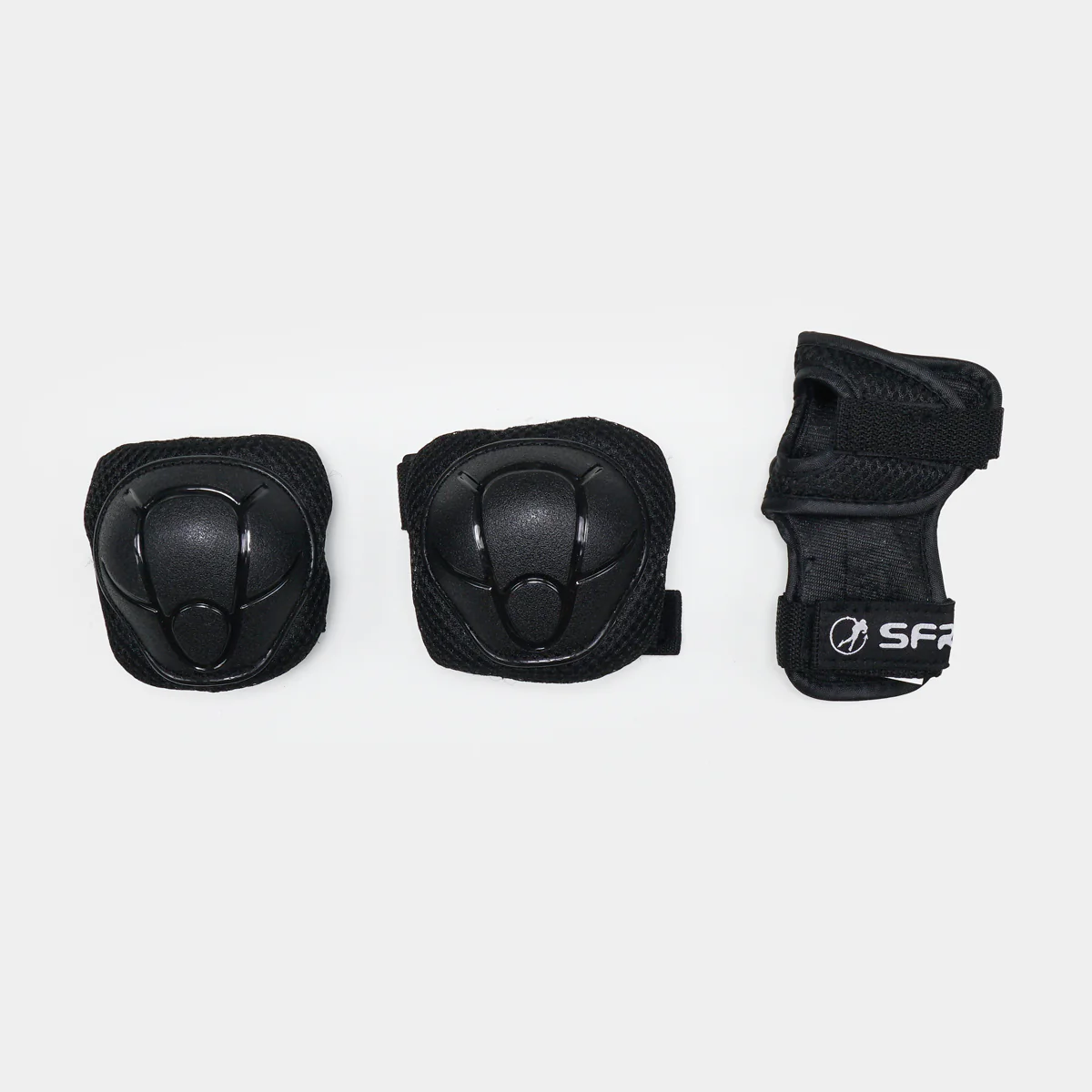 SFR 'Essentials' Youth Kids Triple Pad Set - Black