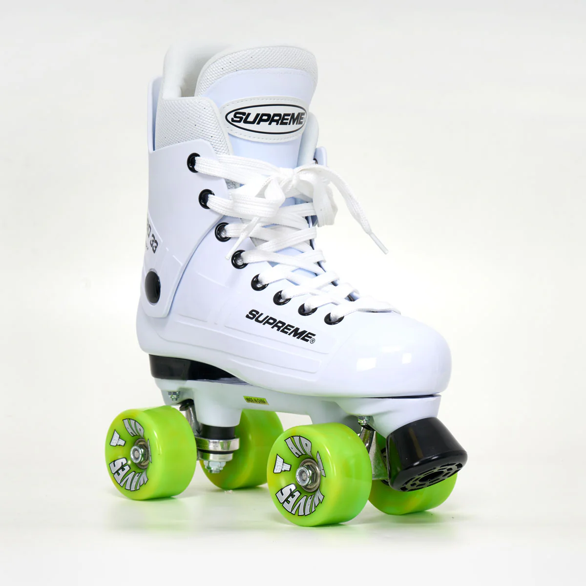 Supreme Turbo 33 Roller Skates + AIRWAVES Wheels | WHITE