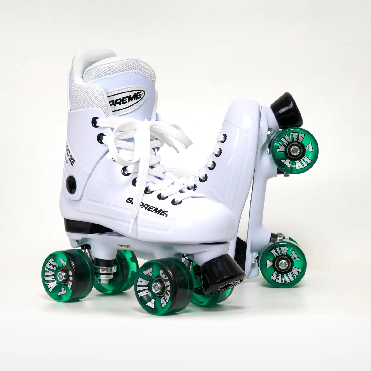 Supreme Turbo 33 Roller Skates + AIRWAVES Wheels | WHITE - Image 2